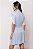 Robe Curto Transpassado Viscolycra e Renda Azul 11638 - Imagem 2