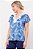 Pijama Capri Folhas Azuis Marinho 11662 - Imagem 3