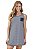 Camisola Curta Regata Fio Tinto Navy Listrado 11581 - Imagem 1