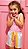 Pijama Short Doll em Modal Regata Serena Mini Listrado 11594 - Imagem 2