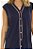 Camisola Regata com Botoes Blue Marinho 11612 - Imagem 3
