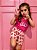 Pijama Short Doll com Manga Love Mini Pink 11616 - Imagem 2