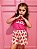 Pijama Short Doll com Manga Love Mini Pink 11616 - Imagem 3