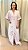 Camisola Longa com Botoes Chic Rosa 11682 - Imagem 5
