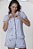 Pijama Short Doll com Botoes em Malha Premium Sara  Listrado 11733 - Imagem 1