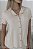 Pijama Short Doll com Botoes em Viscolycra Bege Luna 11734 - Imagem 3