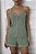 Pijama Short Doll com Alca e Botoes Sofia Verde 11735 - Imagem 2