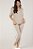 Pijama Longo em Viscolycra Liso Eliana Natural 11745 - Imagem 1