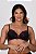 Sutia com Bojo em Renda Bicolor Thais Preto 11788 - Imagem 1