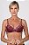Sutia com Bojo em Renda Bicolor Thais Vinho 11788 - Imagem 1