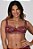Sutia com Aro em Renda Bicolor Thais Vinho 11789 - Imagem 1