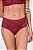 Calcinha Alta em Microfibra Rendada Classic Frente Dupla Vinho 11173 - Imagem 1