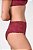 Calcinha Alta em Microfibra Rendada Classic Frente Dupla Vinho 11173 - Imagem 2