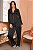 Pijama Longo Americano Classic Preto 11858 - Imagem 1