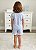 Pijama Short Doll 100% Algodão Estampado Azul Eva Mini 11825 - Imagem 2