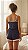 Pijama Short Doll em Viscolycra com Alcinhas Jade Marinho 11828 - Imagem 2