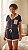Pijama Short Doll em Viscolycra com Blusa de Botoes Jade Marinho 11829 - Imagem 1