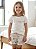 Pijama Short Doll 100% Algodao Estampado Rosa Iris Mini 11831 - Imagem 1