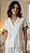 Pijama Feminino Capri com Blusa de botoes Celi Off White 11837 - Imagem 3