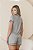 Pijama Feminino Short Doll Botoes Viscolycra Luna Cinza 11931 - Imagem 2