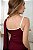 Pijama Trio Feminino Blusa Aberta Basic em Viscolycra Vinho 11942 - Imagem 5