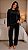 Pijama Longo Fechado Fleece Star Preto 11949 - Imagem 2