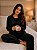 Pijama Longo Fechado Fleece Star Preto 11949 - Imagem 1