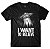 Camiseta I Want To Believe - Preta - Imagem 1