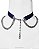 CHOKER CETIM AZUL E CRUZ AÇO INOX - AC064 - Imagem 3