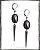 BRINCO GLAM SPIKE I - CHATON E SPIKE GRAFITE - AC275 - Imagem 1