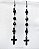 BRINCO BLACK ROSARY - AC314 - Imagem 1