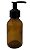 Frasco de Vidro Âmbar 100ml c/ Válvula Pump 1un - Imagem 1