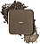 Baims Sombra Mineral / Eyeshadow - 50 Brown (Refil) 1,4g - Imagem 1