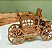 Carruagem Colonial de Mesa Mdf 3mm Crú Festa Balas Porta Doces - Imagem 2