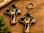 Chaveiro Cruz em MDF – Rosto de Cristo - Imagem 2