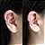 Brinco Piercing Fake Dois Fios - Imagem 2