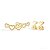 Brinco Ear Cuff Corações - Imagem 8