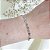 Pulseira Chapinhas Pequenas Ródio - Imagem 2