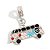 Berloque Charm Pingente Kombi Hippie Ródio - Imagem 3