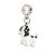 Berloque Charm Pingente Cachorrinho Ródio - Imagem 1