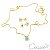 Conjunto Colar e Brinco Quadrado Mini Zircônia Verde - Imagem 5