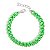 Pulseira Elos Groumett Lixada Metalizada Verde Neon - Imagem 1