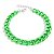Pulseira Elos Groumett Lixada Metalizada Verde Neon - Imagem 3