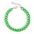 Pulseira Elos Groumett Lixada Metalizada Verde Neon - Imagem 1