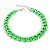 Pulseira Elos Groumett Lixada Metalizada Verde Neon - Imagem 3