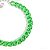 Pulseira Elos Groumett Lixada Metalizada Verde Neon - Imagem 4