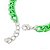 Pulseira Elos Groumett Lixada Metalizada Verde Neon - Imagem 9