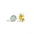 Brinco Ponto de Luz Dourado Zircônia 10mm - Imagem 6