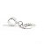 Berloque Charm Pingente Pezinhos Ródio Strass - Imagem 6