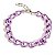 Pulseira Elos Groumett Longa Metalizada Lilás - Imagem 4